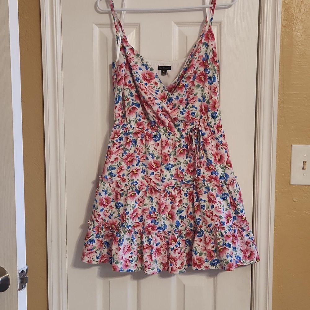 Flowered lined Dress XL